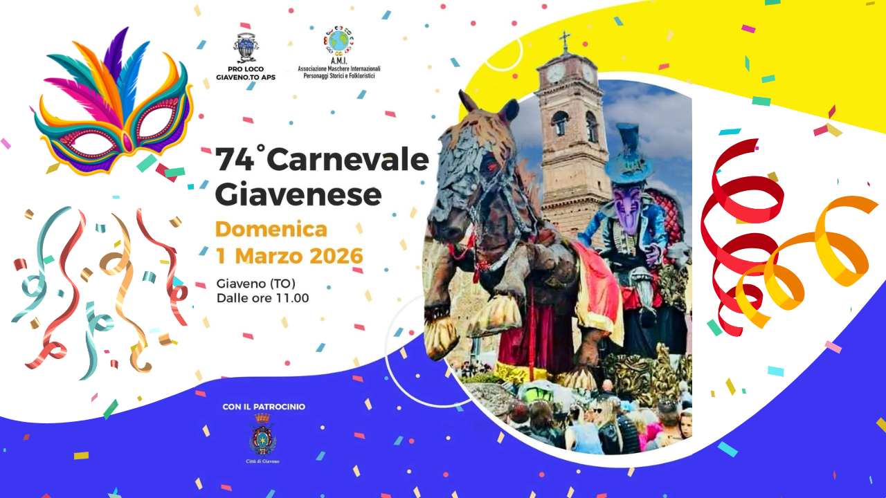 74° Carnevale Giavenese Domenica 1° Marzo 2026