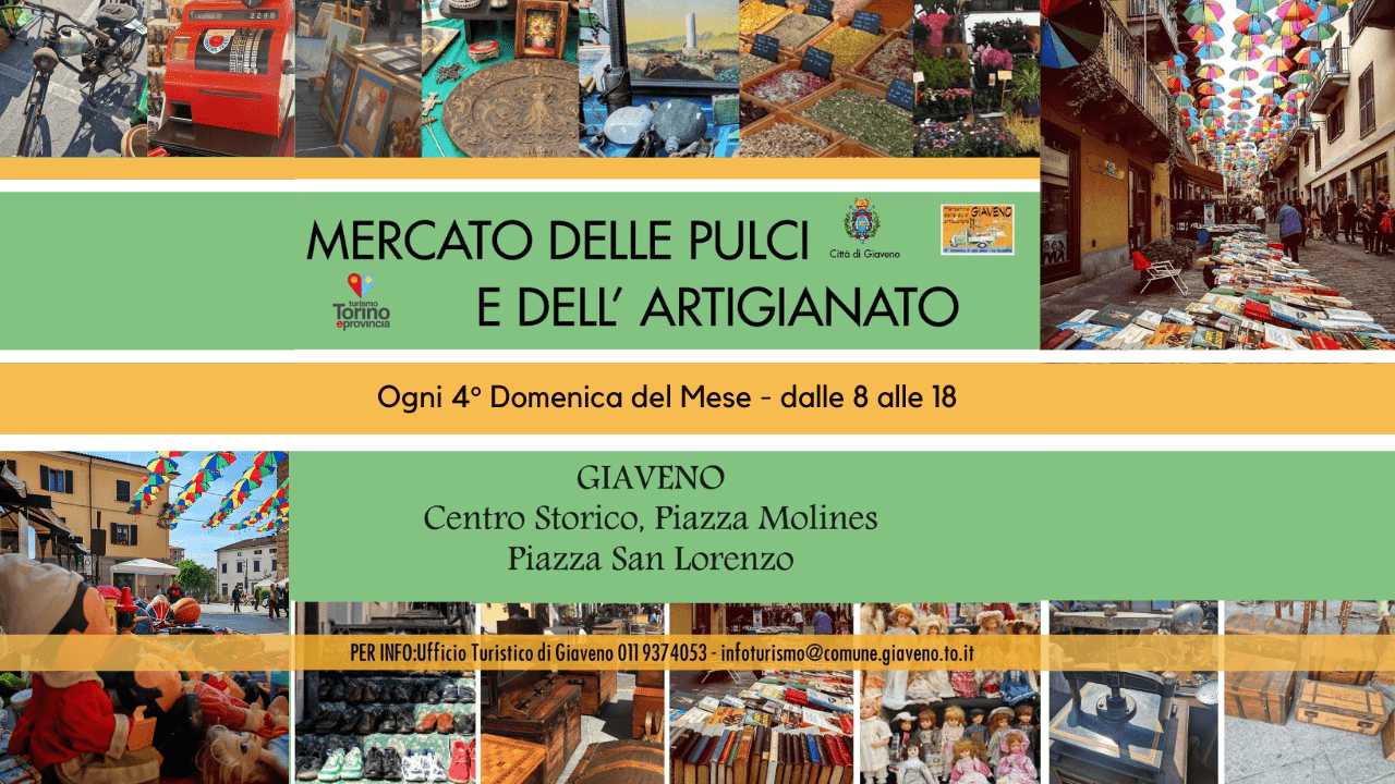 Mercatino delle Pulci e Dell’Artigianato di Giaveno